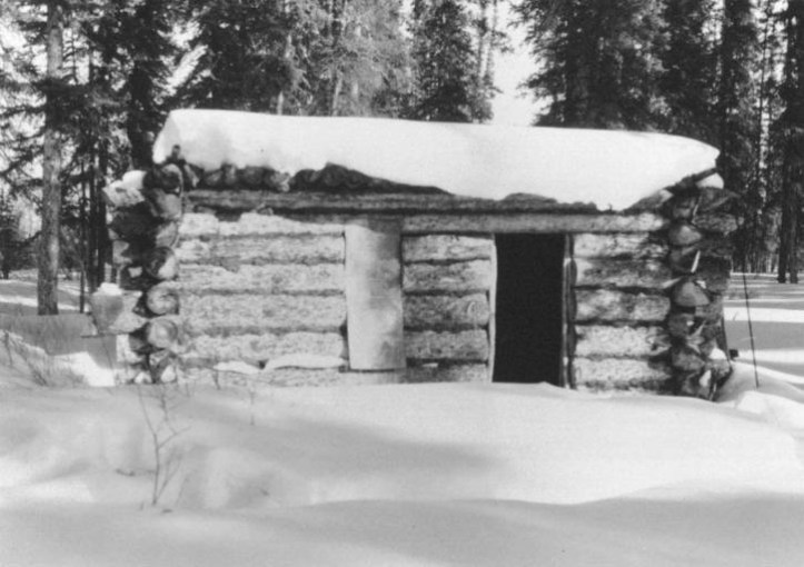 cabin in the snow